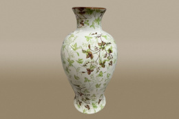 Ваза фарфоровая h-23см d-13см, в инд/у Коралл 9176