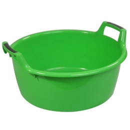 Таз пластиковый круглый 16л с ручками, цвета в ассортименте Полимербыт С203
