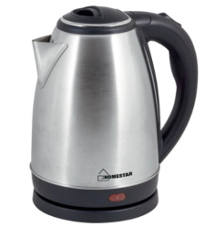 Чайник электрический 1,8л 1500Вт, HS-1010, нержавеющая сталь, диск HomeStar 003013