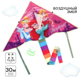 Воздушный змей 105х70см Мечтай. Принцессы, с леской Disney 5437524