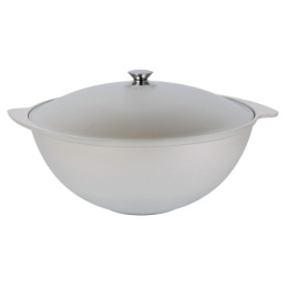 Казан алюминиевый литой  7,0л с крышкой, для плова Kukmara к70