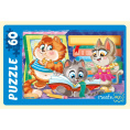 Пазлы   60 элементов Забавные котики №1 П60-6307