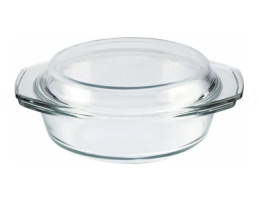 Кастрюля стеклянная жаропрочная круглая с крышкой 2,5л Appetite CR4