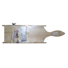 Шинковка универсальная деревянная, нержавеющее лезвие, малая с ручкой 11х36см Мирхозторг 1031