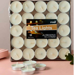 Свечи чайные в металлической гильзе набор 100шт. Радужный Дом РД15972