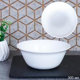 Салатник стеклокерамический 127мм/300мл Глэйд белый White Lily FLPW50 (WHITE)/735083