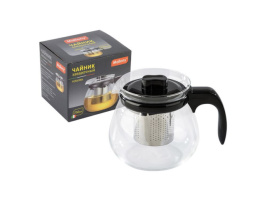 Чайник заварочный стекло+пластик 0,75л с металлическим фильтром Persona Mallony 009355