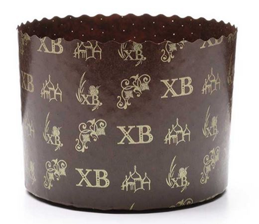 Форма для выпечки бумажная для кулича d- 9см h-9см ХВ Золото