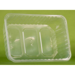 Контейнер одноразовый пластиковый с крышкой 186х132мм  750мл Юпласт ЮУПМ3320