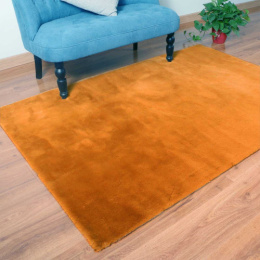 Коврик напольный на резин. основе Меховой 120х170см, терракотовый Baizheng B755-7