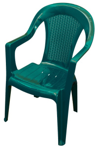 Кресло пластиковое Ротанг зеленый Ар-Пласт 11013