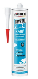 Клей каучуковый Zigger Crystal Power универсальный прозрачный 320г 03-02-20