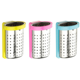 Ситечко для заваривания чая из нержавеющей стали с пластиковой ручкой на кружку 884-338