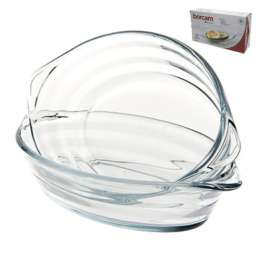 Формы для запекания стеклянные жаропрочные набор 2шт. овальные 22,4х13х4,4см, 530мл, в коробке Borcam 590007 GB