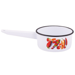 Ковш эмалированный 1,0л без крышки с декором Паприка Appetite 1с22с