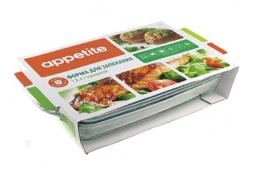 Форма для запекания стеклянная жаропрочная прямоугольная с крышкой 34х20х9см 1,8л Appetite RCR2