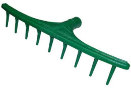 Грабли сенные  9 зубьев пластиковые без черенка, цветные