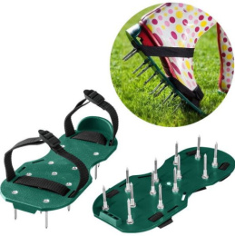 Сандалии для аэрации газона со стальными шипами 30х13х4см ДоброСад 702-511