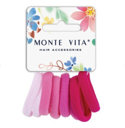 Резинки для волос Monte Vita набор   8шт. 4см, оттенки розового 457048