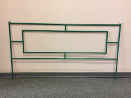 Забор металлический 0,55х1,00м (комплект из 5 секций) Газонный LDN