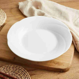 Блюдо фарфоровое фигурное 200мм, белый Радужный Дом РД75500