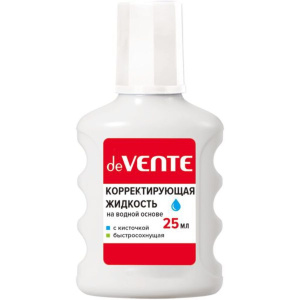 Корректирующая жидкость 25мл Devente, быстросохнущая 4060300