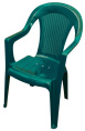 Кресло пластиковое Ротанг зеленый Ар-Пласт 11013